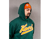 Mikina Karl Kani College Hoodie green/yellow