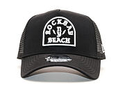 Kšiltovka New Era 9FORTY Trucker Rockbay Beach Black / Optic White Snapback