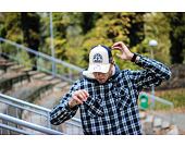 Kšiltovka New Era 9FORTY Trucker Rockbay Stone / Navy Snapback