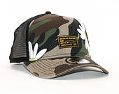 Kšiltovka New Era 9FORTY Trucker Military Flower Woodland Camo Snapback