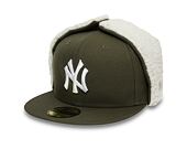 Kšiltovka New Era 59FIFTY Dogear League Essential New York Yankees New Olive/White