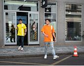 Triko HUF Safety Pocket Yellow