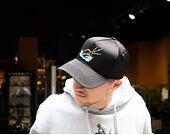 Kšiltovka Pink Dolphin Souvenir Satin Structured Black Snapback