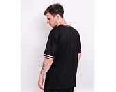 Triko New Era NBA Oversized Applique Tee Chicago Bulls Black