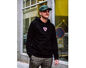 Mikina HUF Plastic Heart Hoodie Black
