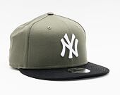 Dětská kšiltovka New Era 9FIFTY Kids Color Block New York Yankees Snapback New Olive / Black