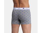 Pánské Boxerky Champion Patterned Boxer X1 Grey/Blue