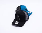 Kšiltovka New Era - MLB Black on Black 9FORTY Trucker - LA Dodgers - Black