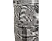 Kalhoty Urban Classic TB3138 AOP Glencheck Cargo Jog Pants White/Black
