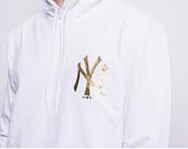 Mikina New Era MLB Metallic Hoody New York Yankees Optic White/Gold