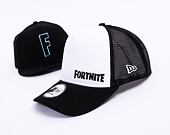 Kšiltovka NEW ERA 940 Af trucker Fortnite White