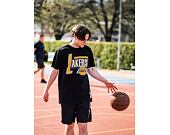 Triko Mitchell & Ness Los Angeles Lakers Center Circle SSTEINTL930 Washed Black