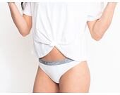Dámské kalhotky Tanga Calvin Klein Thong QD3539E 100 Bílá
