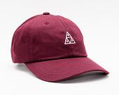Kšiltovka HUF Essentials TT Logo CV 6 Panel Oxblood