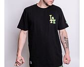 Triko New Era MLB Neon Los Angeles Dodgers Black / Neon Green