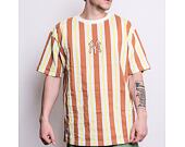 Triko New Era MLB Oversized Stripe New York Yankees Off White / Toffee