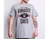 Triko New Era NFL Football Kansas City Chiefs Light Grey Heather