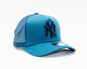 Dětská kšiltovka New Era 9FORTY MLB League Essential Trucker New York Yankees Snapback Cadet Blue