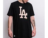 Triko New Era MLB Seasonal Team Logo Tee Los Angeles Dodgers Black / Biscuit