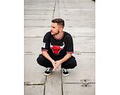 Triko New Era NBA Oversized Applique Tee Chicago Bulls Black