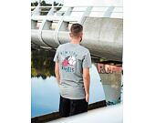 Triko New Era MLB Baseball Graphic Tee New York Yankees Light Grey Heather