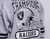 Mikina Mitchell & Ness All Over Print Fleece Crew Oakland Raiders Grey Heather