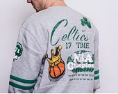 Mikina Mitchell & Ness All Over Print Fleece Crew Boston Celtics Grey Heather