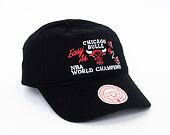 Kšiltovka Mitchell & Ness Stone Washed Champions Dad Hat Chicago Bulls Black