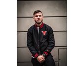 Bunda New Era NBA Team Wordmark Bomber Chicago Bulls Black