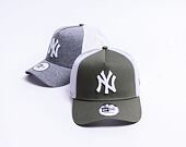 Kšiltovka New Era - MLB Essential 9FORTY Trucker - NY Yankees - New Olive / White
