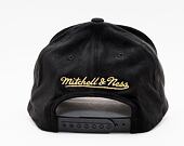 Kšiltovka Mitchell & Ness Los Angeles Lakers Black & Gold Suede Redline Stretch Snapback Black