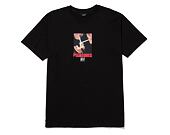 Triko HUF × Pleasures Together T-Shirt Black