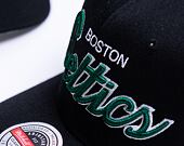 Kšiltovka Mitchell & Ness Team Script 2.0 Stretch Snapback Boston Celtics Black