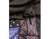 Mikina Karl Kani Small Signature Patchwork Crew dark green/military green