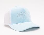 Kšiltovka Von Dutch Miami Trucker Velvet  LIGHT BLUE/WHITE
