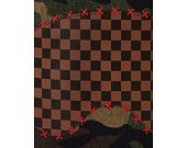 Batoh Sprayground Shark Shape Checkered Camo / Brown Backpack