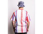 Triko Karl Kani Autograph Tie Dye Stripe Tee red