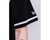Triko New Era Distressed Logo Button Up Tee Las Vegas Raiders Black