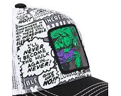Kšiltovka Capslab Trucker - Marvel - Hulk Comic Strip - White / Black