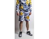 Kraťasy Market Smiley Sun Dye Yellow/Blue Tie-Die