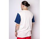 Triko Mitchell & Ness Georgetown University Color Blocked S/S Tee Cream