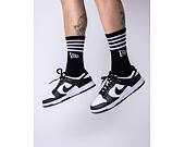 3 páry ponožek New Era Stripe Crew 3Pack Black