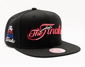 Kšiltovka Mitchell & Ness The Finals Snapback Chicago Bulls Black