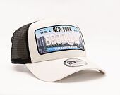 Kšiltovka New Era 9FORTY A-Frame Trucker License Plate - Brooklyn New York Snapback Stone