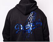 Mikina New Era MLB Foil Back Print Hoody Los Angeles Dodgers Black/Metallic Blue