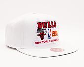 Kšiltovka Mitchell & Ness 91 Bulls Champs Snapback Hwc Chicago Bulls White
