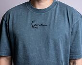 Triko Karl Kani Small Signature Destroyed Tee dusty teal