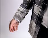 Košile Karl Kani Chest Signature Heavy washed Flannel Shirt black/white