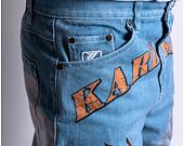 Kalhoty Karl Kani Small Signature Baggy Five Pocket Eagle Denim multicolor