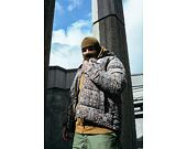 Bunda Karl Kani OG Hooded Corduroy Paisley Puffer Jacket dark taupe/ b/w